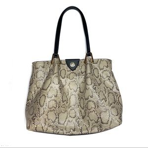 🟤Anne Klein Snakeskin Bag/Tote/Purse